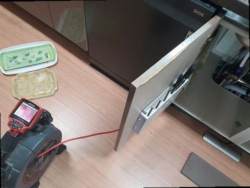 노원구 공릉2동 하수구막힘 배수구 주변에 물이 고인 처치 전 상태